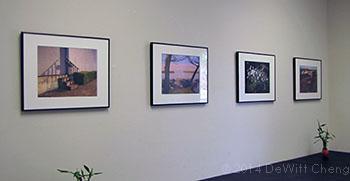 Partial installation view of Noctilucent exhibition at Stanford Art Spaces