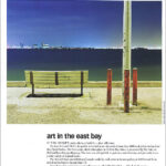 Bench and Poles, a night photograph by John Vias, reprinted in Diablo magazine