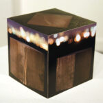 "Night Cube, a mixed media artwork by John Vias